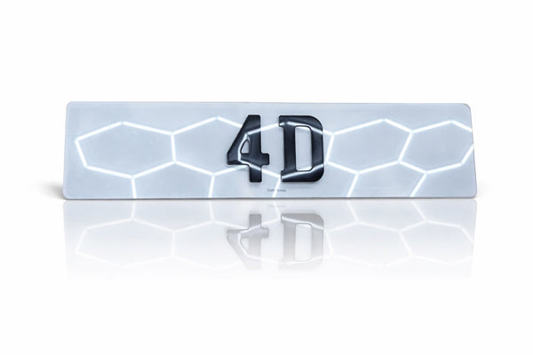 4D Acrylic Gel Number Plate